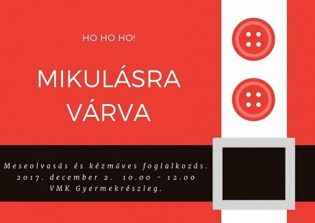 Mikulásváró mesék és kézműves foglalkozás a Vörösmarty Könyvtárban